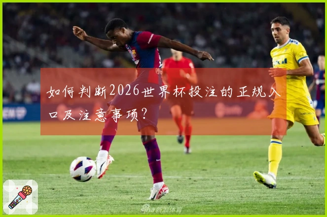 如何判断2026世界杯投注的正规入口及注意事项？