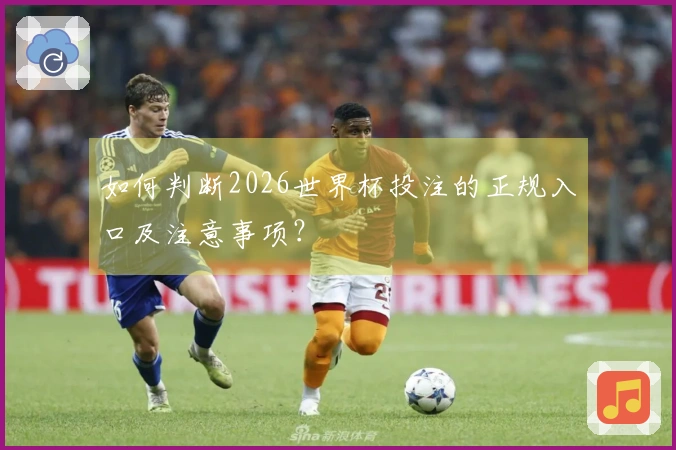 如何判断2026世界杯投注的正规入口及注意事项？